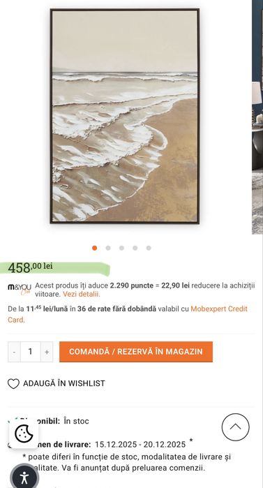 Tablou Mobexpert mare 120 x 80 cm, model nou 2025