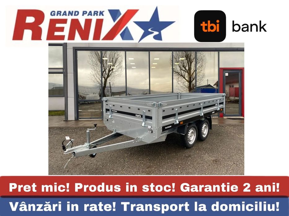 Martz Remorca auto Hochlader 300/150/40  2 axe 750kg Remorca transport auto