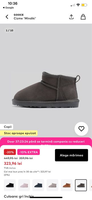 Ghete Gooce marimea 35