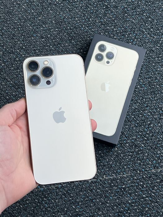 10/10 iPhone 13 Pro Max, 128GB Gold, Baterie 95%, 100% functional