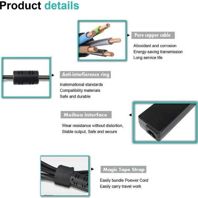 Зарядно за лаптоп HP 19.5V 3.33A 65W, устройство за лаптоп HP Pavilio