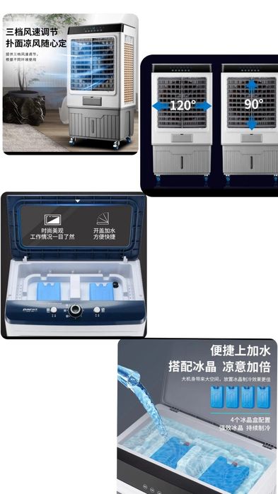 Вентилятор 400w, suvda ishlaydigan ventilyator