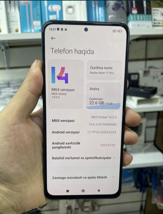Redmi note 11 pro sotiladi yoki obmen buladi