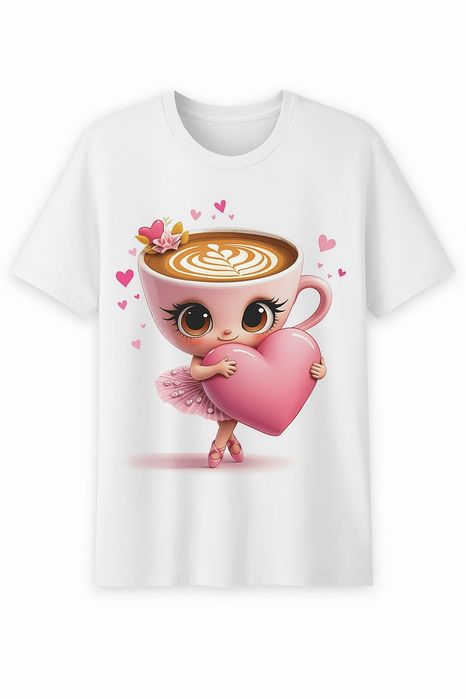 Tricou Bumbac Copii Balerina Cappuccina