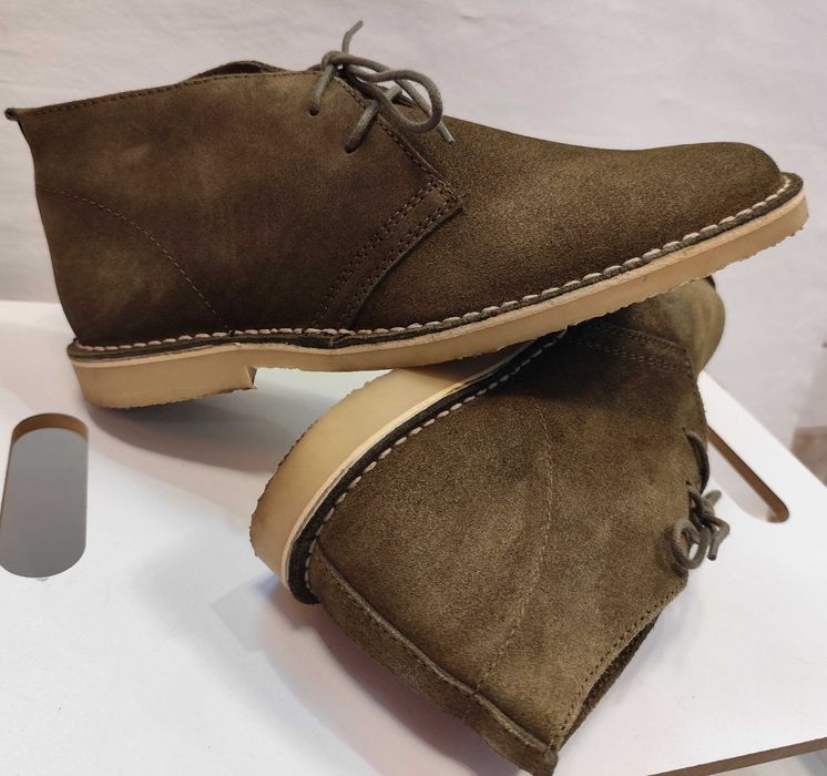 Ghete chukka 43 premium Pier One piele naturala moale verde
