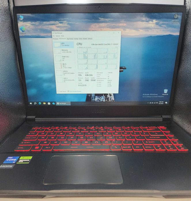 Hope Amanet P11-MSI THIN 15 I7-12650H/RAM 16 GB/SSD 512/RTX 3050/4GB