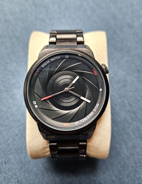 Ceas BREAK Quartz metalic design camera foto
