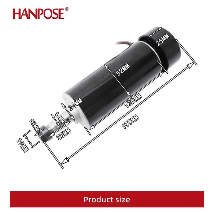 CNC 3018 Freze Spindle Upgrade Motor 500W + Montura Sursa 220V Pensete