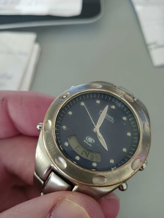 Мъжки часовник  фосил blue 100m