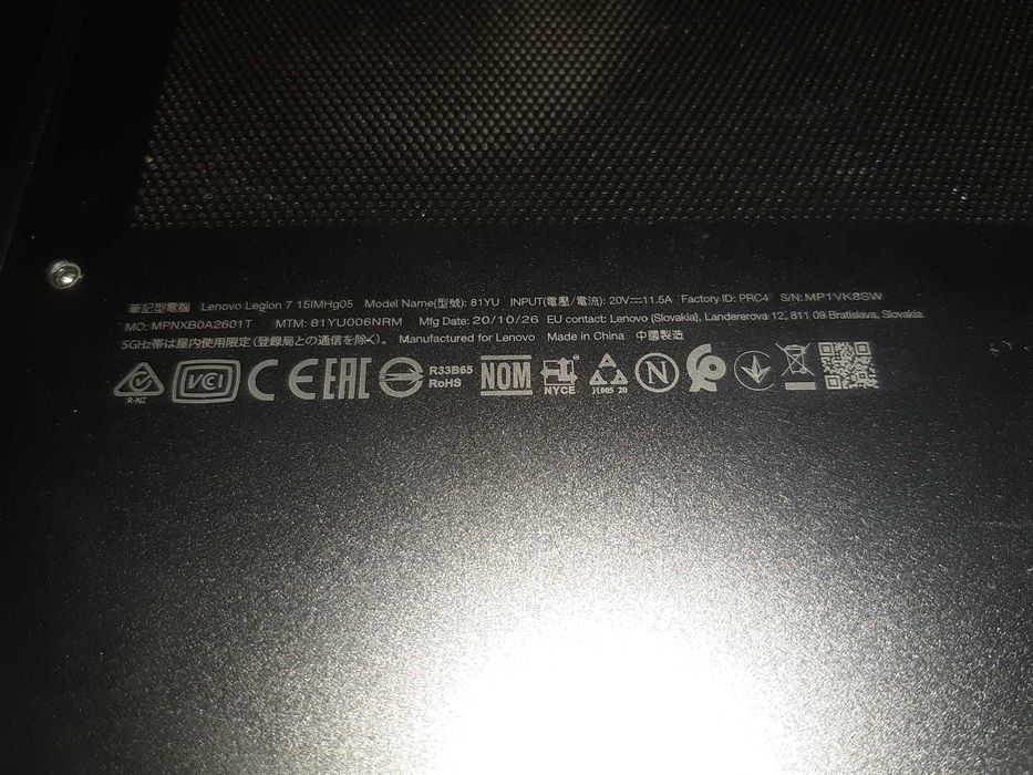 Laptop gaming Lenovo Legion Y540 - 81q4002rrm - pentru piese