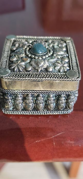 Серьги серебро с гранатами