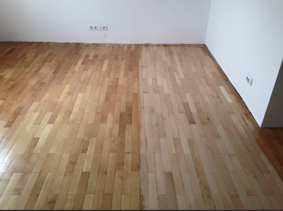 Recondiționare Parchet Masiv (Slefuite,chituire, lăcuire)