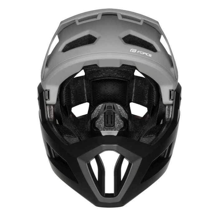 Casca Full Face integrala Force Venom Downhill cu protectie de barbie detasabila 55-58cm