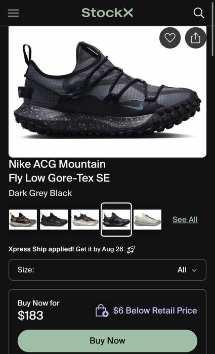 маратонки за къмпинг Nike ACG Mountain Fly Low Gore-Tex SE