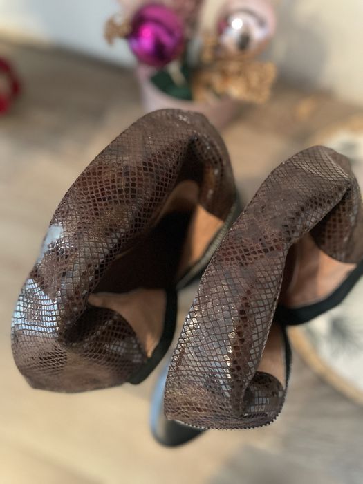 Cizme din piele cu toc 37Lavoratione Artigiana