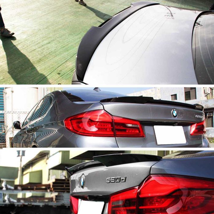 Eleron spoiler portbagaj tuning BMW Seria 5 G30 model M4 negru lucios