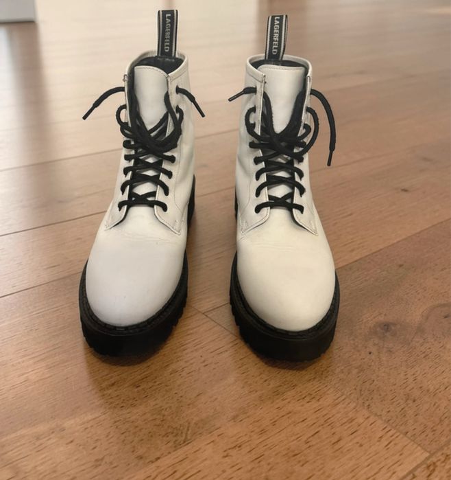 Bocanci de piele Karl Lagerfeld
