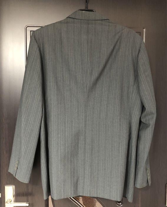 Costum barbati marime XXL marime 54 costum sacou pantaloni costum gri