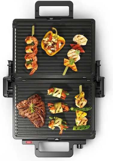 Gratar electric Bosch 2000 W, Contact grill, temperatura reglabila