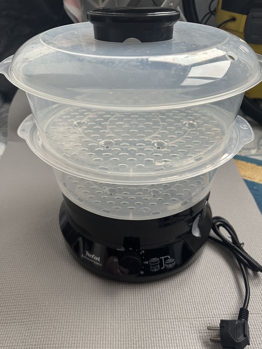 Aparat de gatit la aburi TEFAL MiniCompact VC139810, 2 cosuri