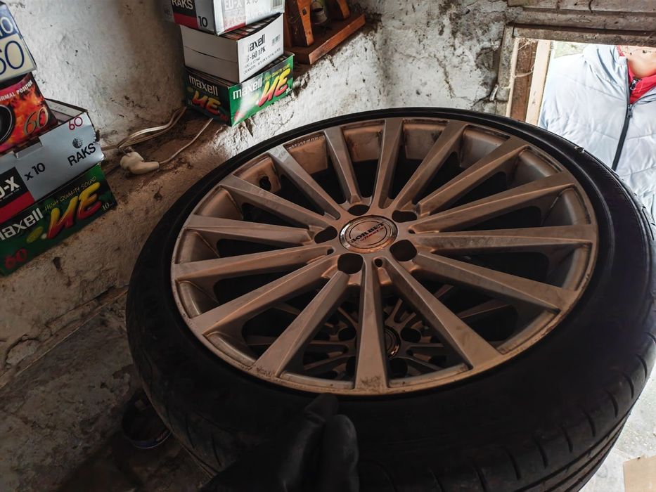 Джанти Borbet 5x112 et 35 j8.5  18цола с гумиGoodyear  Eagle f1
