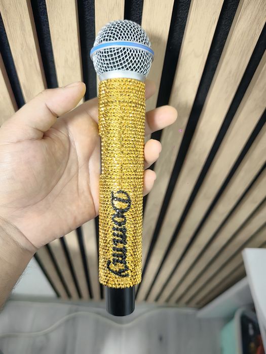 Personalizez microfoane cu cridtale cu nume orice culoare manual