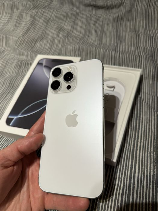 Iphone 16 pro max silver white 256gb