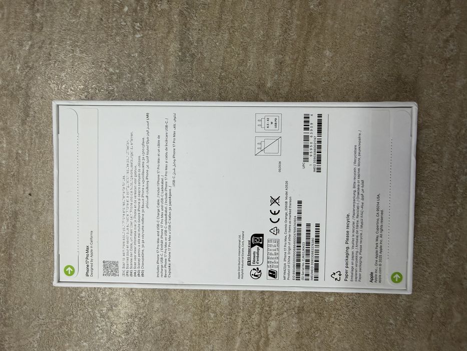 IPhone 17 pro max 256