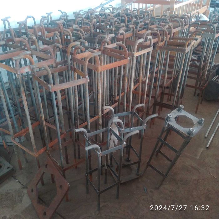 Закладной фланец, закладные детали под колонны и столбы