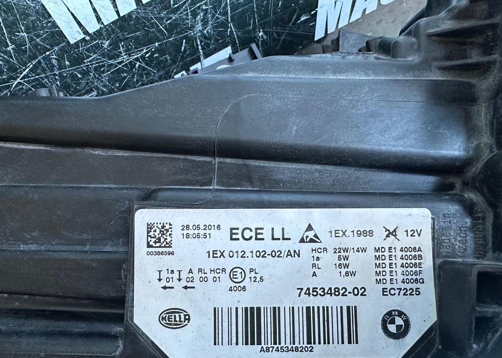 Фарове far BMW LED фар Shadow Black за Бмв Ф30 фейс Bmw 3 F30 F31 LCI