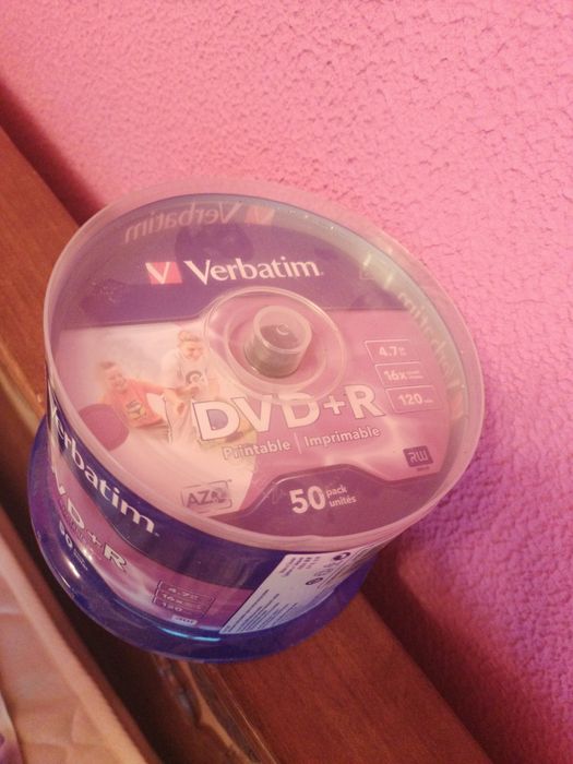 DVD + R reinscriptionabil, 4,7 GB, 16 X viteza, 120 min.