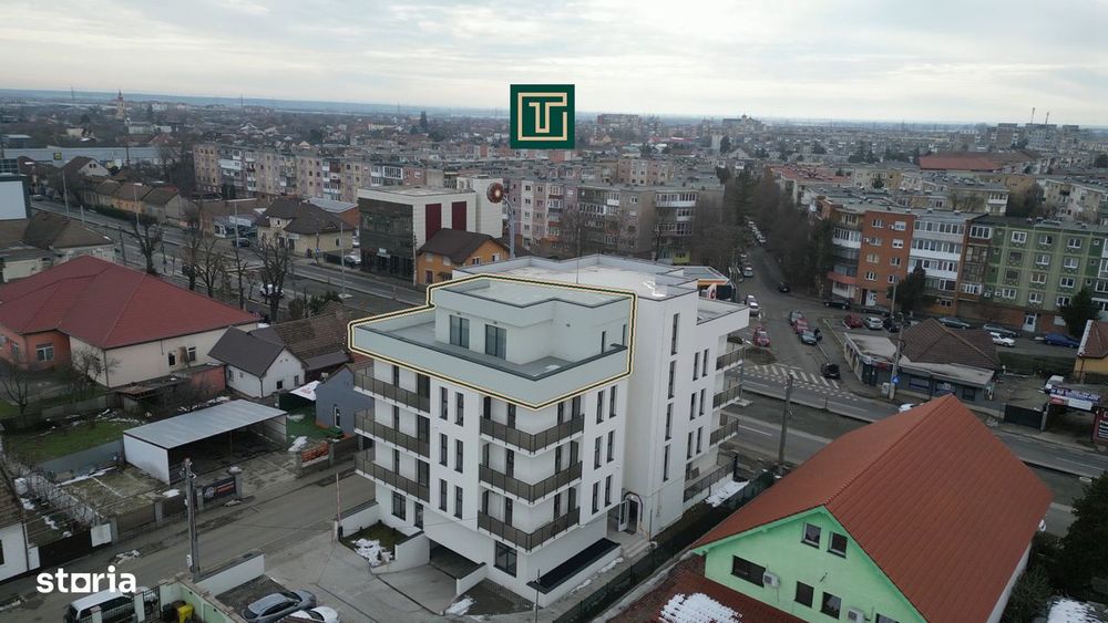 Penthouse 3 camere terasă panoramică cu vedere 300° Bloc nou Micălaca