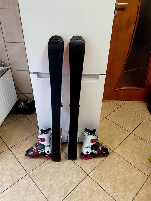Schiuri copii 100 cm  atomic cu clapari  set ski