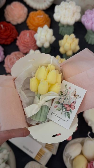 8 марта свечи ручной работы