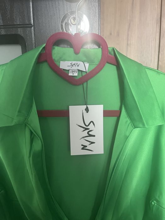 Сатенена рокля S размер