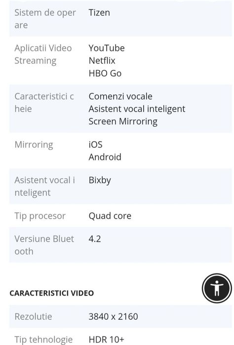 Vand tv Samsung Defect smart Uhd Qled 4k  125 cm