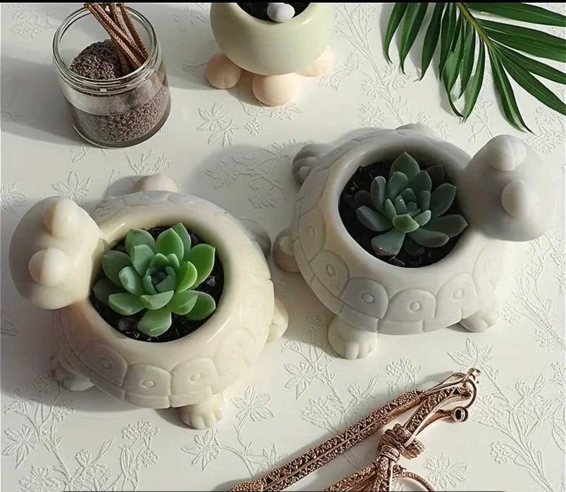 Figurina din ipsos Broscuta-Ghiveci - Saptamana Verde