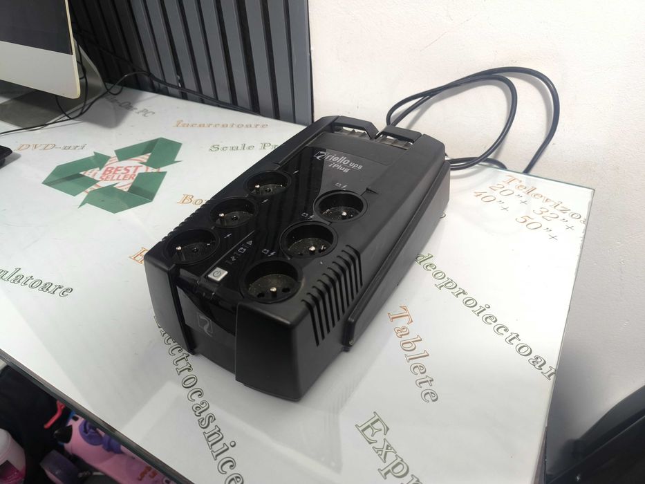 UPS Riello iPlug IPG 600 FR cu 6 prize Schuko