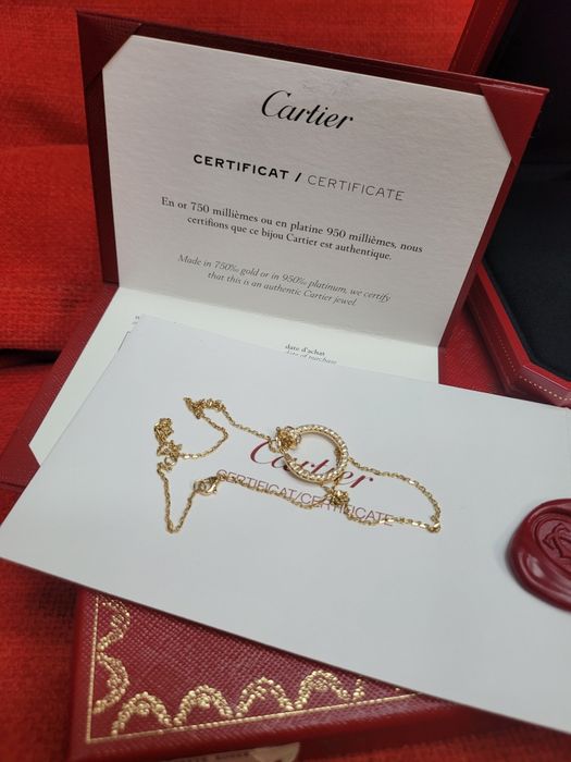 Колие -Розово- CARTIER Juste un clou 36 брилянта