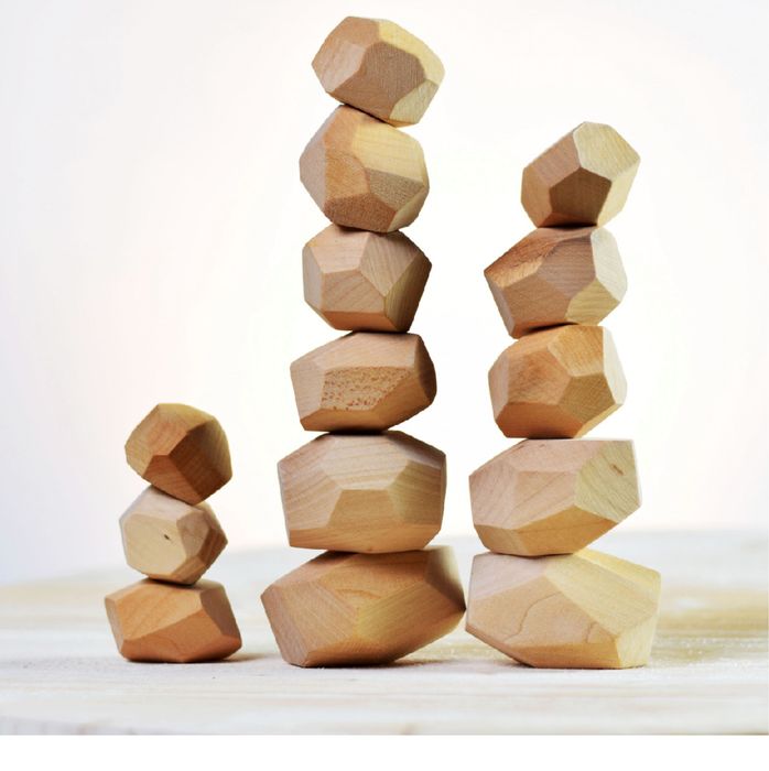 Cuburi de echilibru , din lemn