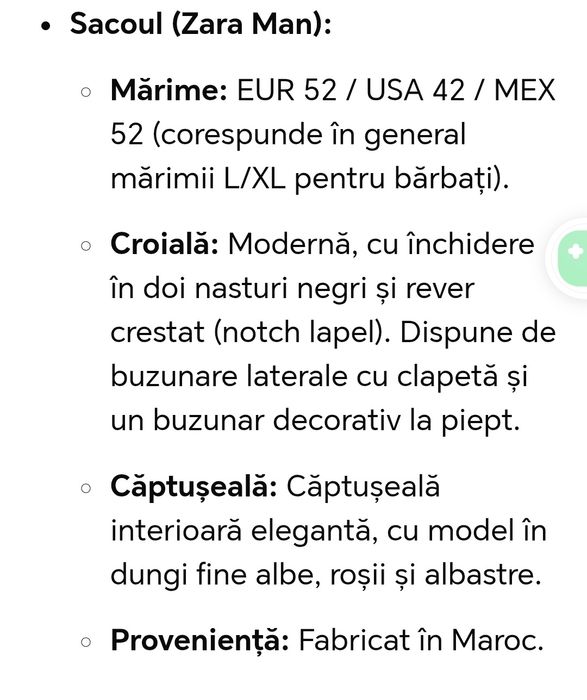 Costum barbati Zara Man albastru marin