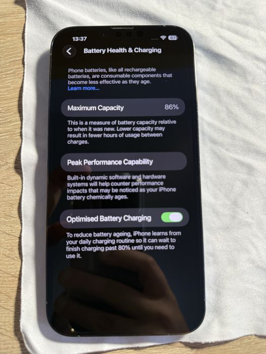 Vand iPhone 13 pro max sierra blue, 256gb, 86% baterie