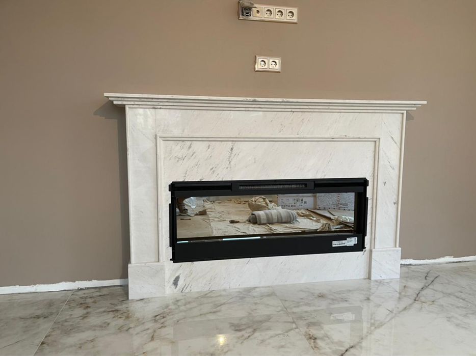 Камин из мрамора