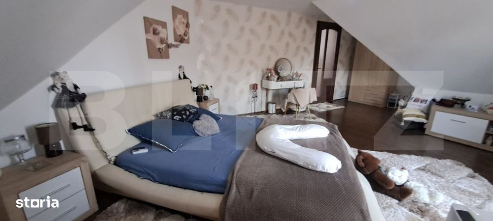 Conac modern cu sauna, ciubar si sera, 1.500 mp gradina – sat Dridif