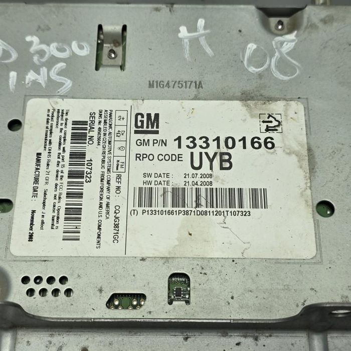 Unitate CD Player auto cu display Opel Insignia A