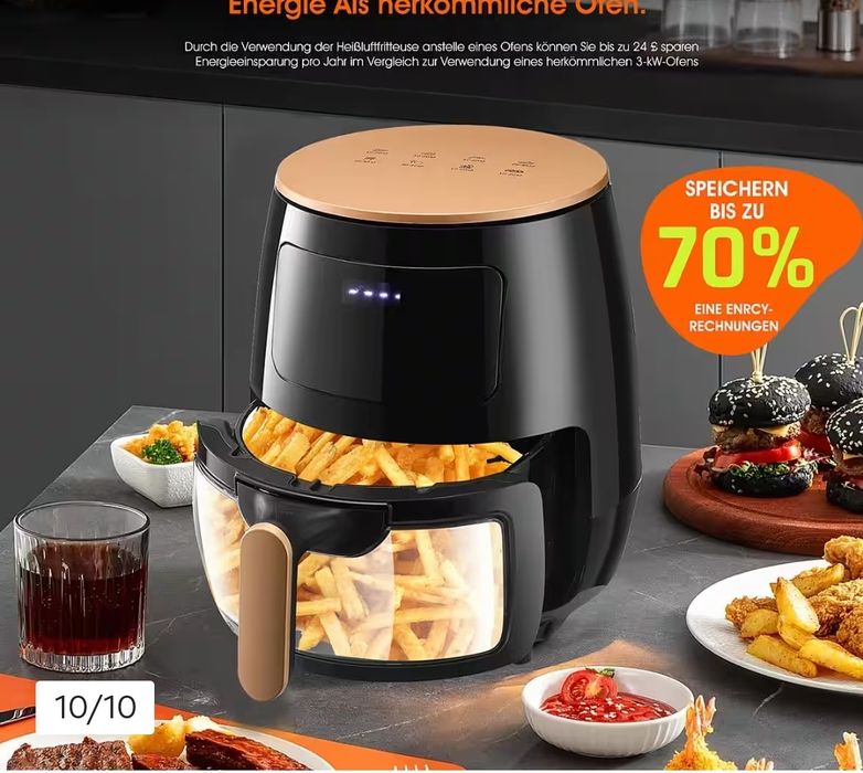 Airflayer Oyajia Friteuza cu aer cald  6L fara ulei