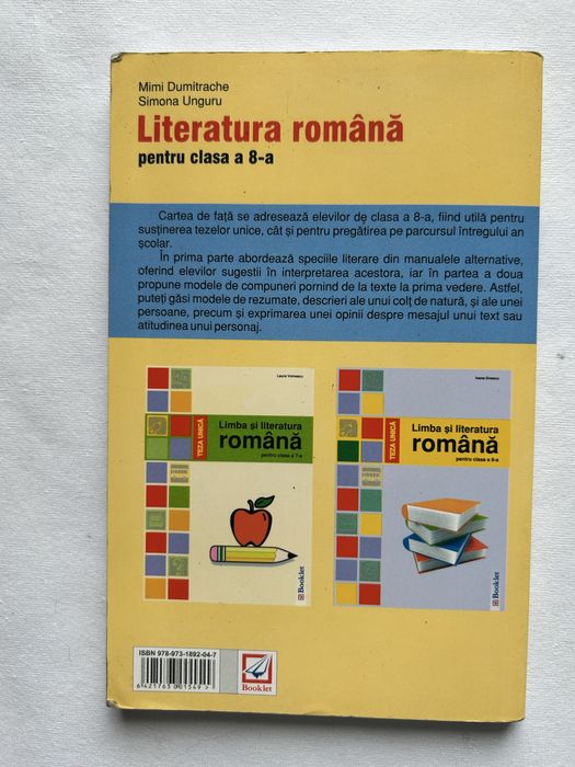 MANUAL + TESTE EVALUARE Limba si Literatura Romana clasa a 8-a