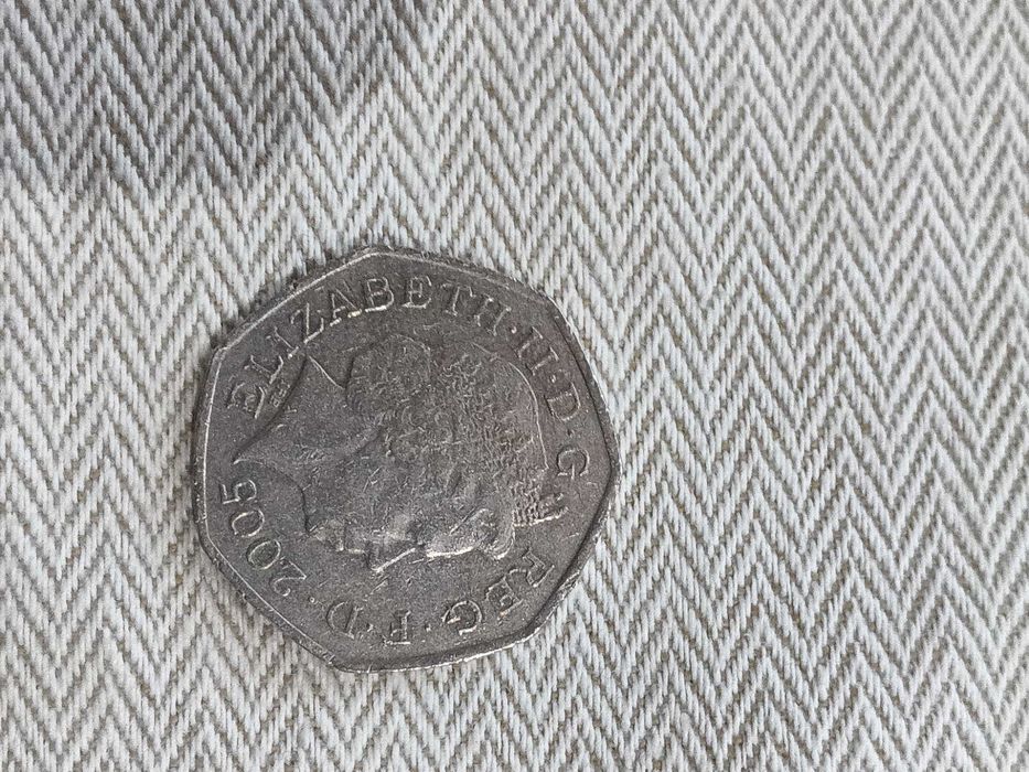 Монета възпоменателна 50 пенса