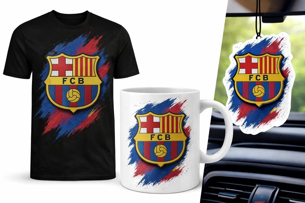 Тениски и чаши с футболен дизайн Barcelona | MONKEYSTYLE since 1991