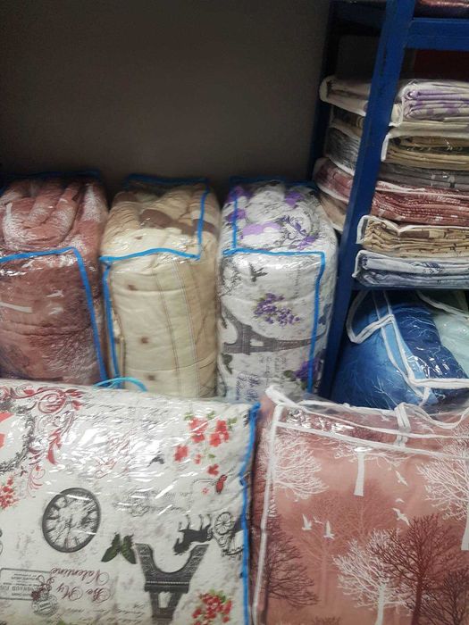 Спални комплекти ранфорс с олекотена завивка двойна вата-70лв.